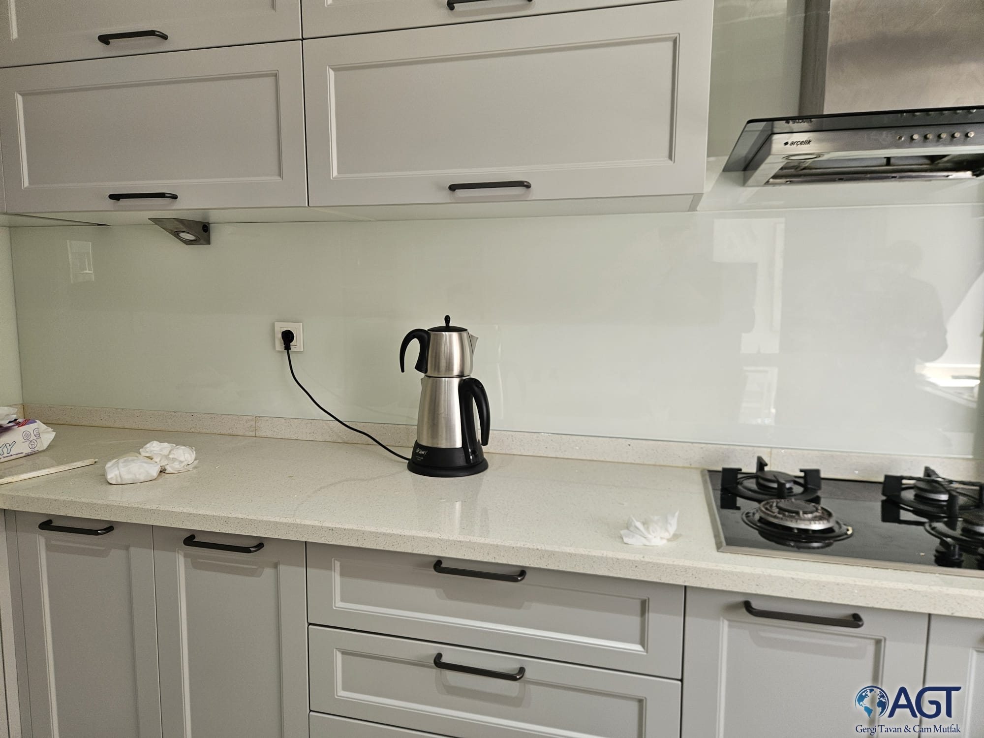 Ultra Clear Beyaz Cam Panel